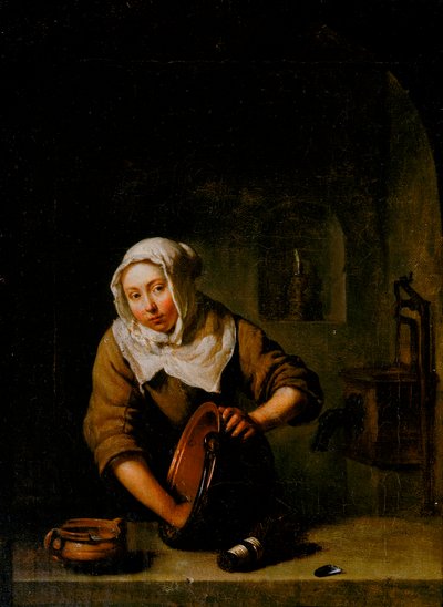 The Cook by Caspar Netscher
